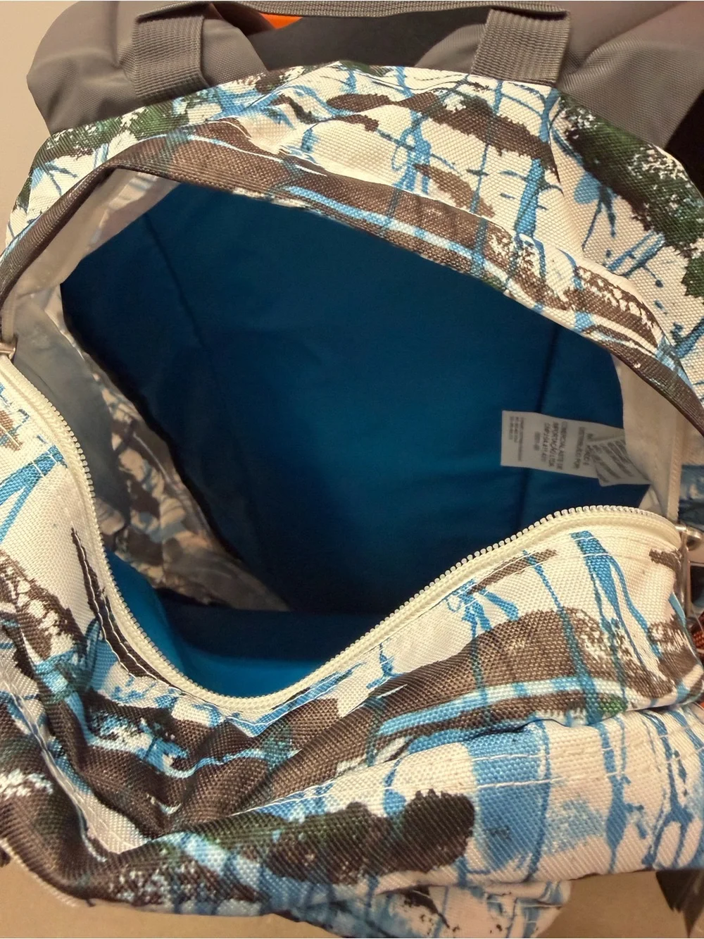 NWT JanSport Big Student Men's Blue & White Patterned Backpack